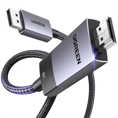 Ugreen DP115 80397 DisplayPort - HDMI (2 м, черный) 
