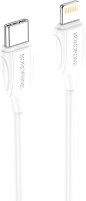 Кабель Borofone BX19 USB Type-C - Lightning (1 м, белый)