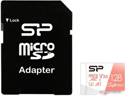 Silicon-Power Superior A1 microSDXC SP128GBSTXDV3V20SP 128GB 