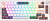 Клавиатура Royal Kludge RK-H81 RGB White Night (RK Blue) 