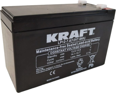 Аккумулятор для ИБП KRAFT LP12-7 (12V/7Ah)