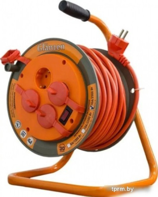 Удлинитель Glanzen EB-30-008 (30 м, оранжевый) 