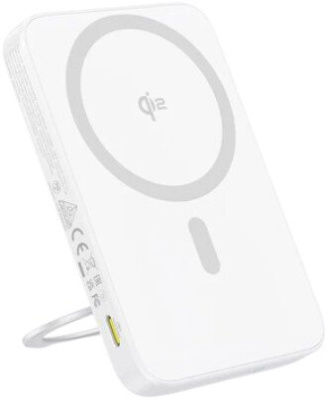 Внешний аккумулятор Baseus PicoGo Qi2 Magnetic Power Bank 5000mAh 20W (белый)