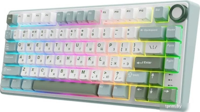 Клавиатура Royal Kludge R75 RGB Sky Cyan (RK Brown) 