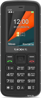 Кнопочный телефон TeXet TM-524R (черный) 