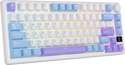 Клавиатура Royal Kludge RK-M75 RGB (Taro Milk, RK Silver) 