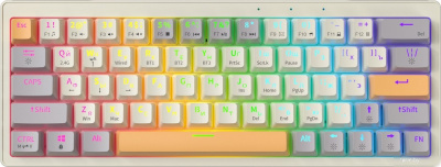 Клавиатура JEGG ZA63 Pro Beige Gray Yellow (TNT Yellow) 