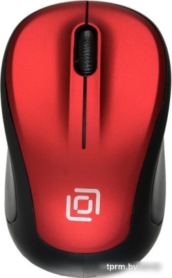 Мышь Oklick 665MW (черный/красный) 