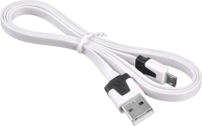 Кабель Buro BHP microUSB 1M Flat (белый) 