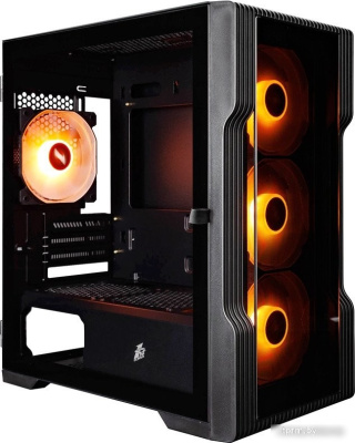 Корпус 1stPlayer Trilobite T3-G ARGB T3-G-BK-4F2(AP) 