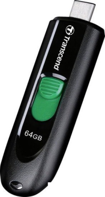 Transcend JetFlash 790C 64GB (черный/зеленый) 
