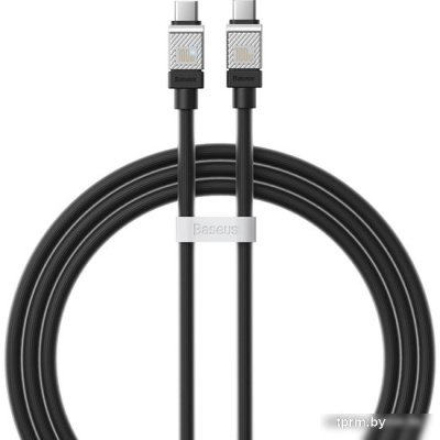 Кабель Baseus CoolPlay Series USB Type-C - USB Type-C (1 м, черный) 