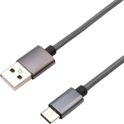 Кабель Rexant 18-1896 USB Type-A - USB Type-C (1 м, серый) 