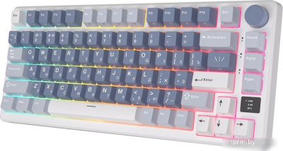 Клавиатура Royal Kludge RK-M75 (белый/синий, RK Sliver) 