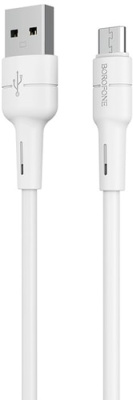 Кабель Borofone BX30 microUSB 1 м (белый)