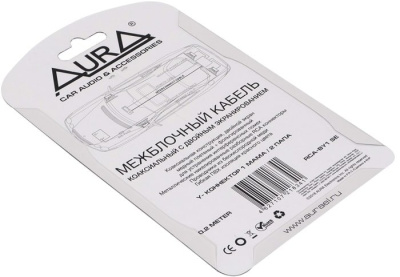 Кабель Aura RCA - RCA RCA-BY1 SE (0.2 м, красный) 