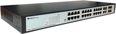 Коммутатор ORIGO OS2328 Настраиваемый L2 коммутатор 24x1000Base-T, 4xCombo 1000Base-T/SFP OS2328/A1A 