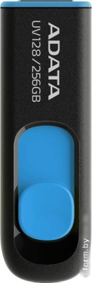 USB Flash A-Data DashDrive UV128 256GB (черный/синий) 