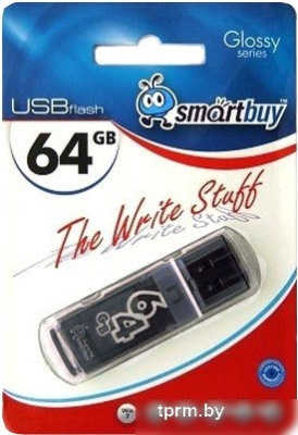 SmartBuy Glossy series Black 64GB (SB64GBGS-K) 