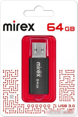 USB Flash Mirex Color Blade Unit 3.0 64GB 13600-FM3UBK64 