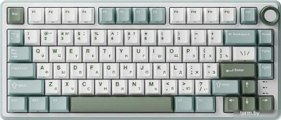 Клавиатура Royal Kludge R75 RGB Sky Cyan (RK Brown) 