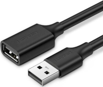Удлинитель Ugreen US103 USB Type-A - USB Type-A (3 м, черный) 