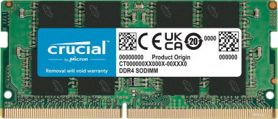 Оперативная память Crucial Basics 8ГБ DDR4 SODIMM 3200МГц CB8GS3200 