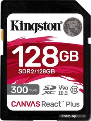 Карта памяти Kingston Canvas React Plus SDXC 128GB 