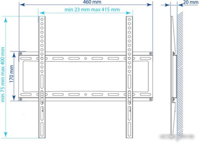 Кронштейн Kromax IDEAL-3W (белый) 