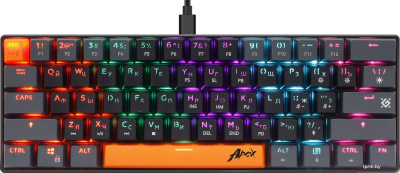 Клавиатура Defender Apex GK-002 (черный/серый) 