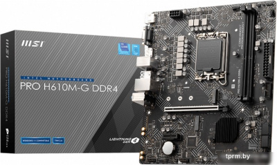 Материнская плата MSI PRO H610M-G DDR4  Материнская плата MSI PRO H610M-G DDR4