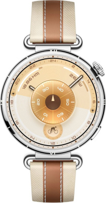 Huawei Watch GT 6 41 мм (серебристый, с коричневым кожаным ремешком, международная версия) 