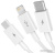 Кабель Baseus Superior Series Fast Charging USB Type-A - USB Type-C/microUSB/Lightning (1 м, белый) Кабель Baseus Superior Series Fast Charging USB Type-A - USB Type-C/microUSB/Lightning (1 м, белый)