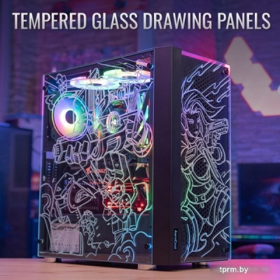 Корпус AeroCool Skribble SKRIBBLE-G-BK-V1 