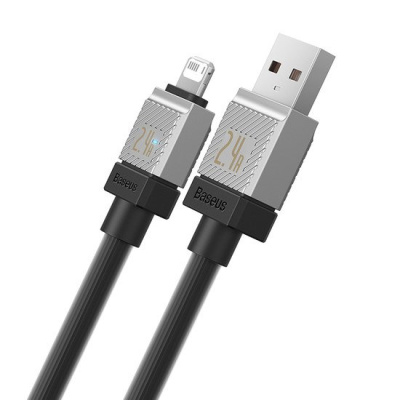 Кабель Baseus CoolPlay Series Fast Charging Cable 2.4A USB Type-A - Lightning (2 м, черный) 