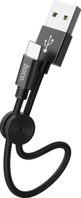 Кабель Hoco X35 USB Type-A - USB Type-C (0.25 м, черный)
