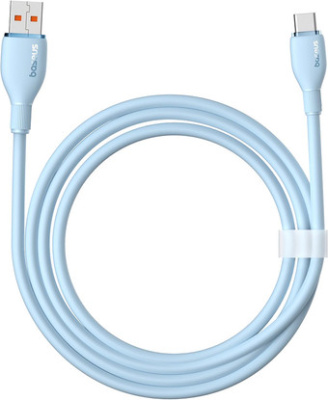 Кабель Baseus Pudding Series Fast Charging Cable 100W USB Type-C - USB Type-C (1.2 м, голубой)