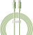 Кабель Baseus Habitat Series Fast Charging Cable 100W USB Type-C - USB Type-C (2 м, зеленый) 