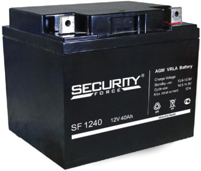 Аккумулятор для ИБП Security Force SF 1240 (12В/40 А·ч) 