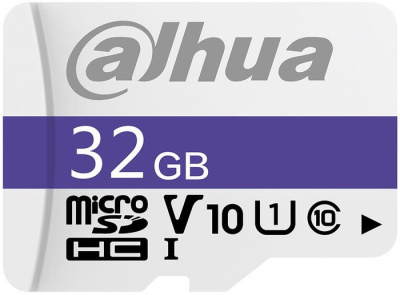 Карта памяти Dahua 32GB MicroSDHC C10/U3/V30 FAT32 DHI-TF-C100/32GB 