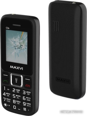 Телефон Maxvi C3n (черный) 
