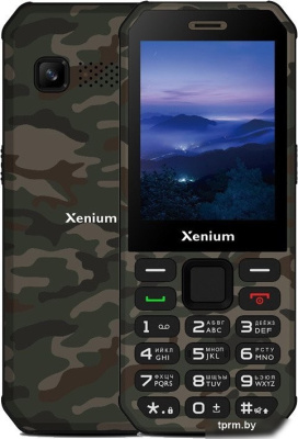 Телефон Xenium X300 (зеленый камуфляж) 