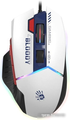 Игровая мышь A4Tech Bloody W95 Max Sports (белый/темно-синий) 