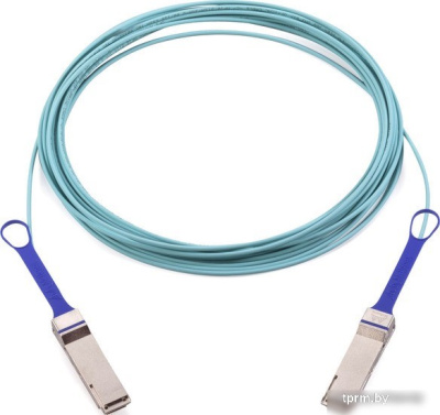 Кабель Mellanox QSFP28 - QSFP28 MFA1A00-C010 (10 м, голубой) 
