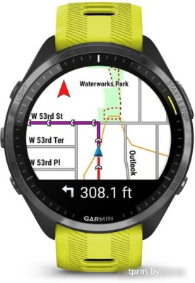 Умные часы Garmin Forerunner 965 (черный/желтый) 