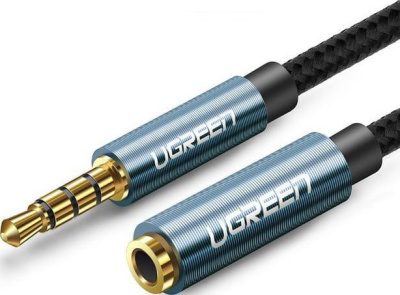Кабель Ugreen AUX - AUX AV118-40674 (1.5 м, черный) 