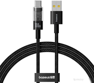 Кабель Baseus Gem Fast-Charging Data Cable USB Type-A - USB Type-C (1 м, черный) 