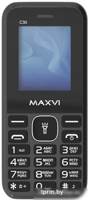 Кнопочный телефон Maxvi C30 (черный) 