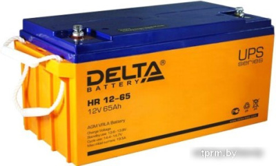 Аккумулятор для ИБП Delta HR 12-65 (12В/65 А·ч) 