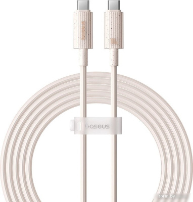Кабель Baseus Habitat Series Fast Charging Cable 100W USB Type-C - USB Type-C (2 м, бежевый) 